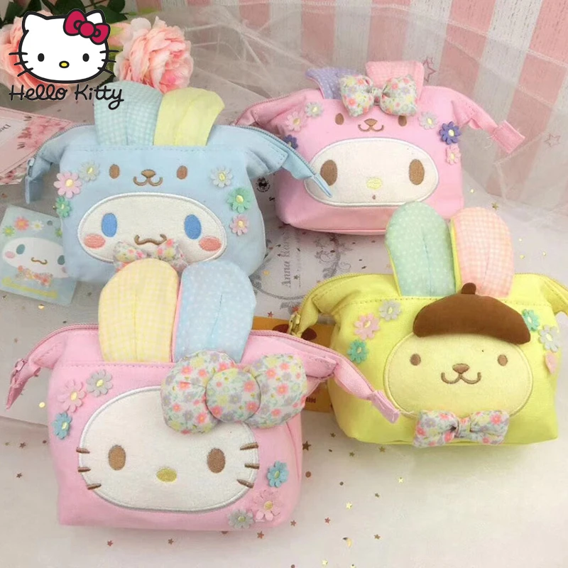 2019 сумка hello kitty ручная макияж работа мультяшный милый бант для девочек покупок