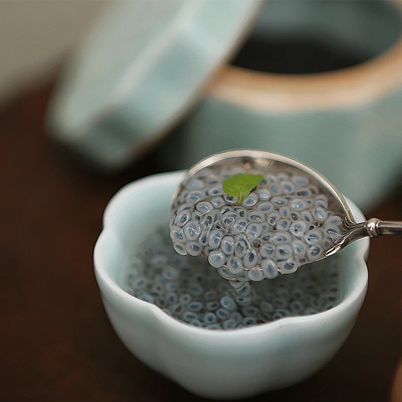 Things like food Basil seeds mingliezi Nan Mei Taiwan natural herbal