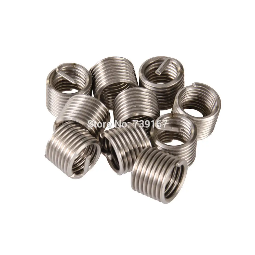 

M12 x 1.25 Stainless Steel Helical Coil Wire Insert Thread Repair Tool Kit For Car Helicoil Mercedes Toyota Ford 10PCS AT2059G1