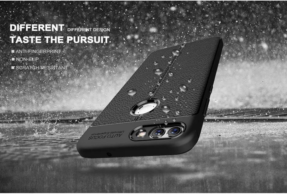 Icoque For Lichi Cover Huawei P Smart Case Silicone Soft Shockproof Protection for Enjoy 7S Coque Huawei P Smart Funda Black (6)