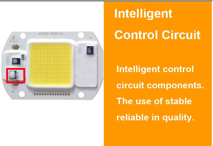 5 шт./лот светодиодный COB чип лампа 20 Вт 30 Вт 50 Вт AC110V IP65 Smart IC подходит для DIY Прожектор уличный холодный белый теплый белый