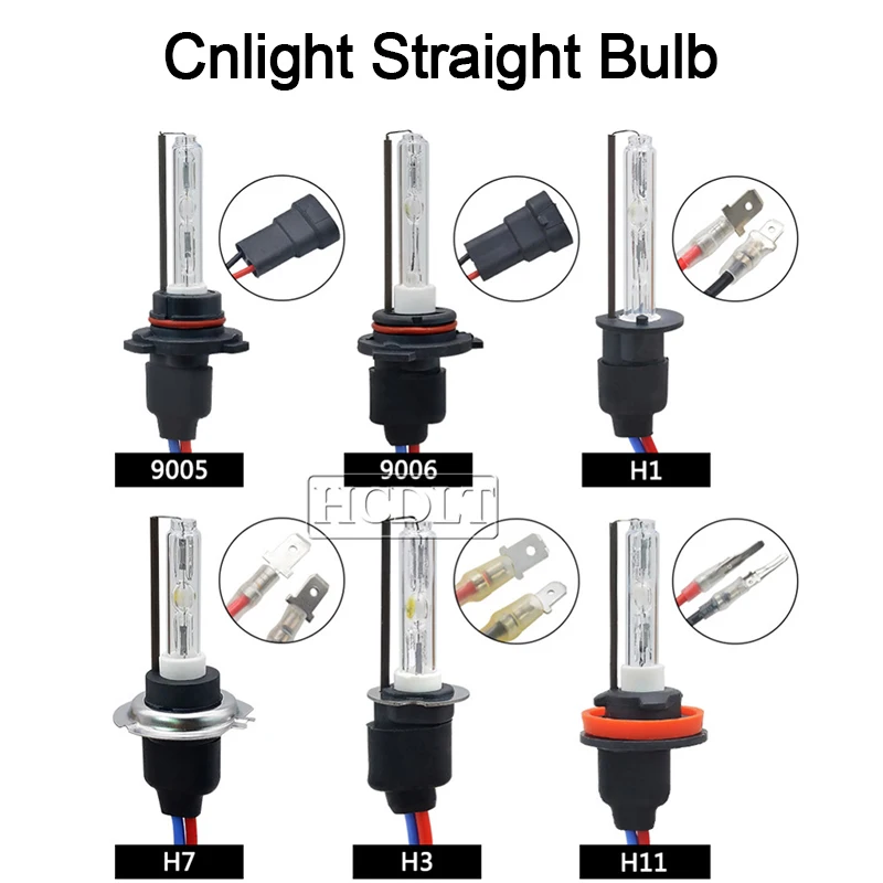 HCDLT 12V 55W Kit Xenon H7 H1 H3 H11 HB3 9005 9006 HID Headlight Kit 6000K 4300K 5000K AC 55W F5 Fast Start Slim Ballast Reactor (2)
