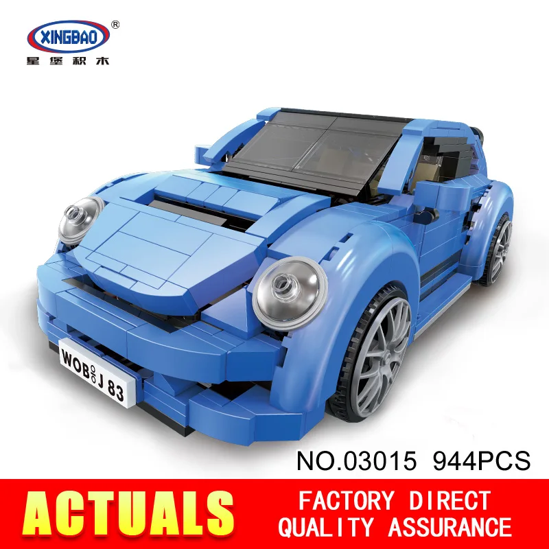 

XingBao 03015 944Pcs Genuine Creative MOC Technic Series The Red Phantom Racing Car Set Building Blocks Bricks Toys XB-03015