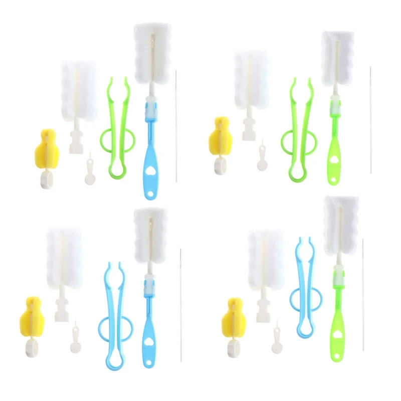 5pcs/set Sponge Brush Baby Bottle Cup Glass Pacifier Washing Clean Cleaner Tool %328/319 5pcs/set Sponge Brush Baby Bottle Cup Glass Pacifier Washing Clean Cleaner Tool %328/319