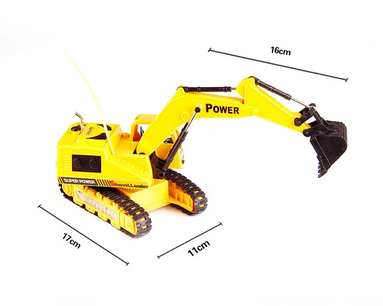 Rc сплава инженерных автомобиль игрушка трек гусеничный экскаватор имитация на дистанционном управлении модель машины на радио управление