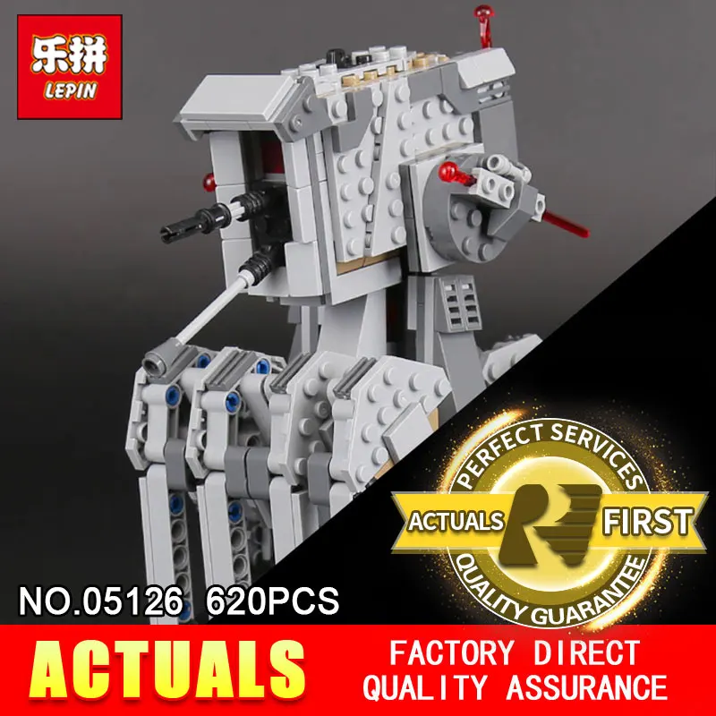 

Lepin 05126 620Pcs STAR The First order scout walker Set Genuine 75177 Building Blocks Bricks Children Toys Gift WARS