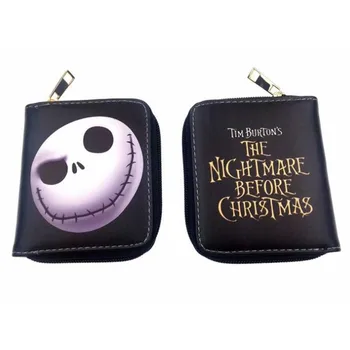 

The Nightmare JACK 3D PU Leather Short Wallet Purse Short Zipper Card Wallet