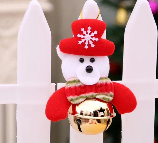 Прекрасный Олени Санта-Клауса Рождественская Кукла-снеговик Колокола Рождественская елка висит кулон украшение для рождественской вечеринки рождественские украшения