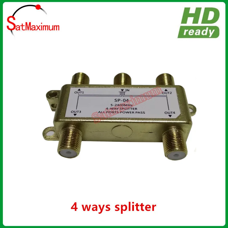 4 ways satellite splitter all ports power pass 5 2400MHz Satellite