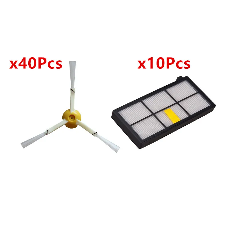 40x 3-armed Side Brush 10x hepa filter For iRobot Roomba 800 870 880 900 980 Series Vacuum Cleaner parts robot 3 Arms Side Brush 40x 3-armed Side Brush 10x hepa filter For iRobot Roomba 800 870 880 900 980 Series Vacuum Cleaner parts robot 3 Arms Side Brush