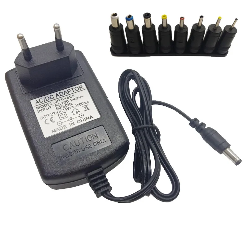 

Universal AU UK EU US Plug 14V 2.5A Power Adapter DC 14volt 14 V 2500mA Adaptor Power Switching Supply DC5.5mm DC4.0mm DC3.5mm