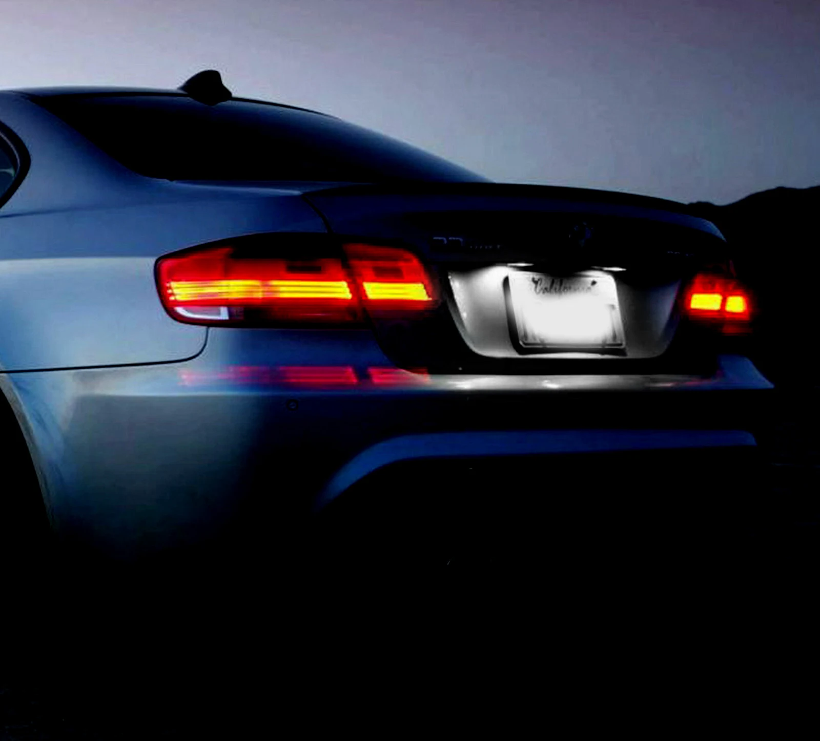 ANGRONG 2X Светодиодный светильник номерного знака ксеноновый белый для BMW 3 серии E46