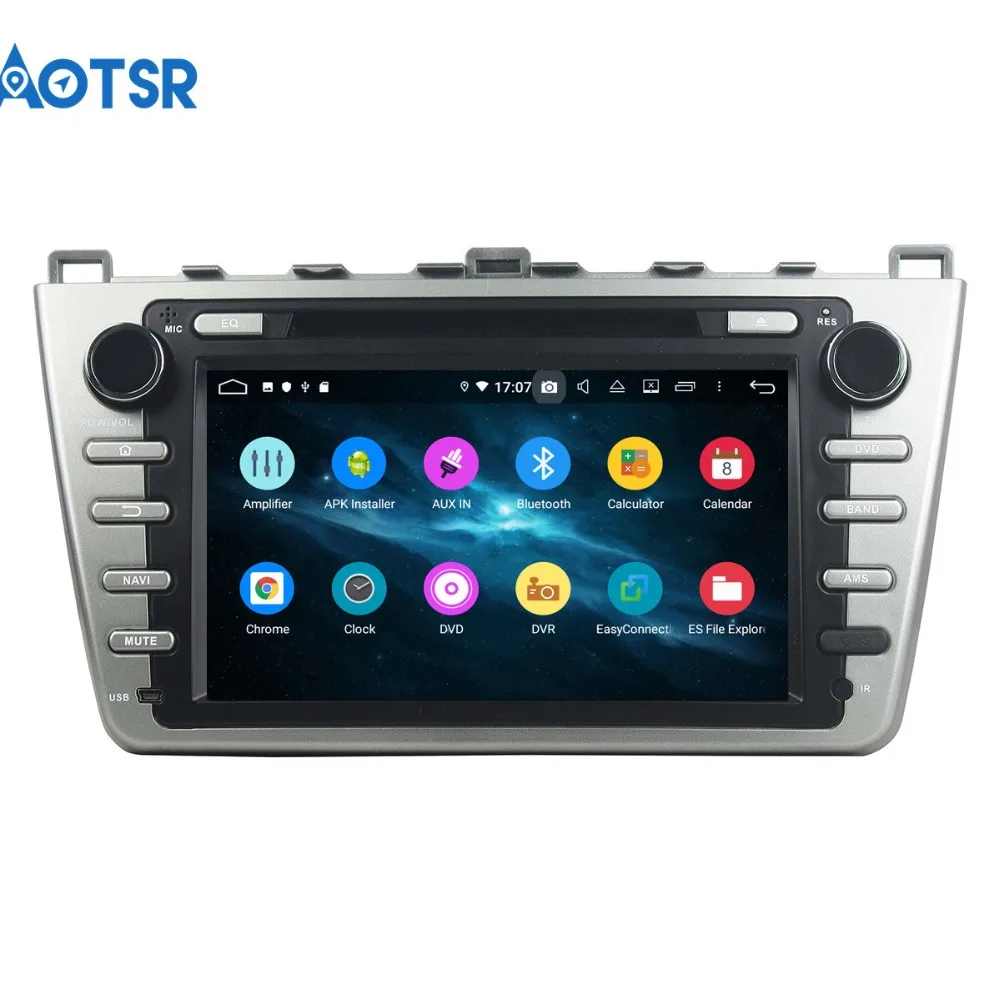 Автомобильный мультимедийный плеер Магнитола 8 дюймов на Android 9 0 64 ГБ для MAZDA 6 2008