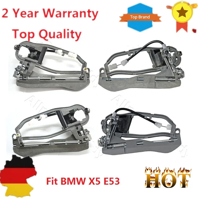4 Pieces Door Handle Carrier Front Rear Left Right For BMW X5 E53 ... 4 Pieces Door Handle Carrier Front Rear Left Right For BMW X5 E53 ...