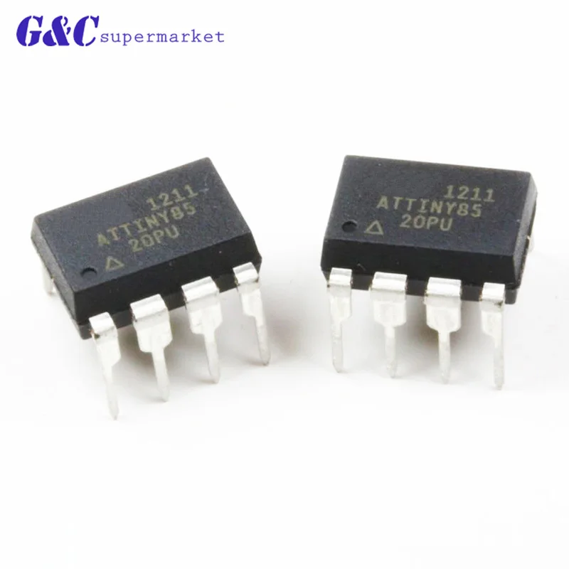 

2 PCS ATTINY85-20PU ATTINY85 20PU DIP8 The new quality is very good work 100% of the IC chip