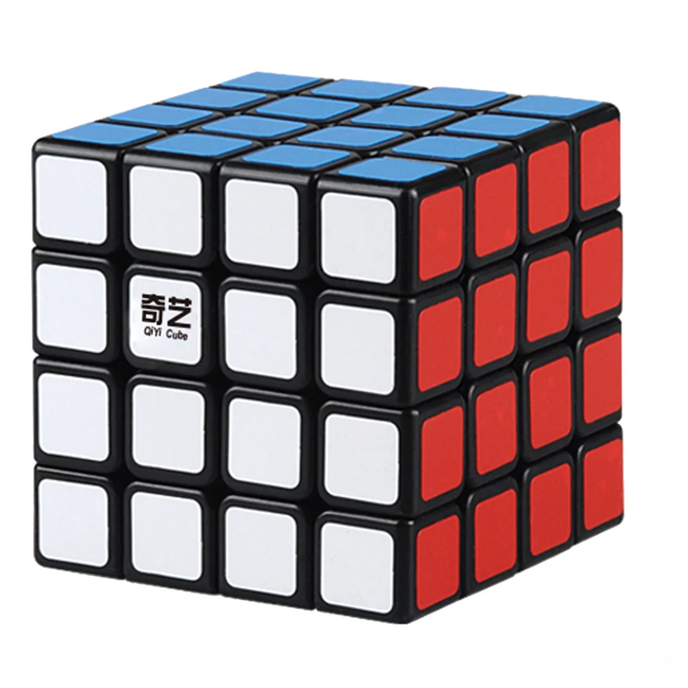 4 слоя s магические кубики 4*4*4 Скорость на 4x4x4 кубик QiYi для взрослых детей Professional четыре слоя антистресс Cubo Megico наклейки