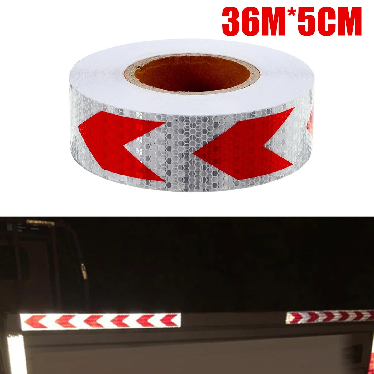 

5cmx36M Reflective Tape Car Sticker Auto Motorcycle Safety Warning Mark Self Adhesive Tape Reflective Film Decal Car Styling
