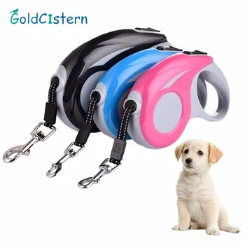 

Pet Supplies ABS Dog Collar Leash 3/5 Meter Automatic Retractable Leash Harness Durable Puppy Patrol Rope Walking Cat Traction