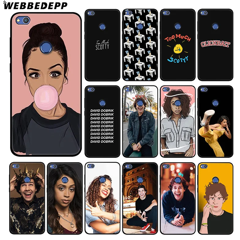 WEBBEDEPP Liza Koshy David Dobrik мягкий силиконовый чехол для Huawei Honor Mate 20 10 8X 8C 8 6A 7A 7X 7C Lite Pro ТПУ |