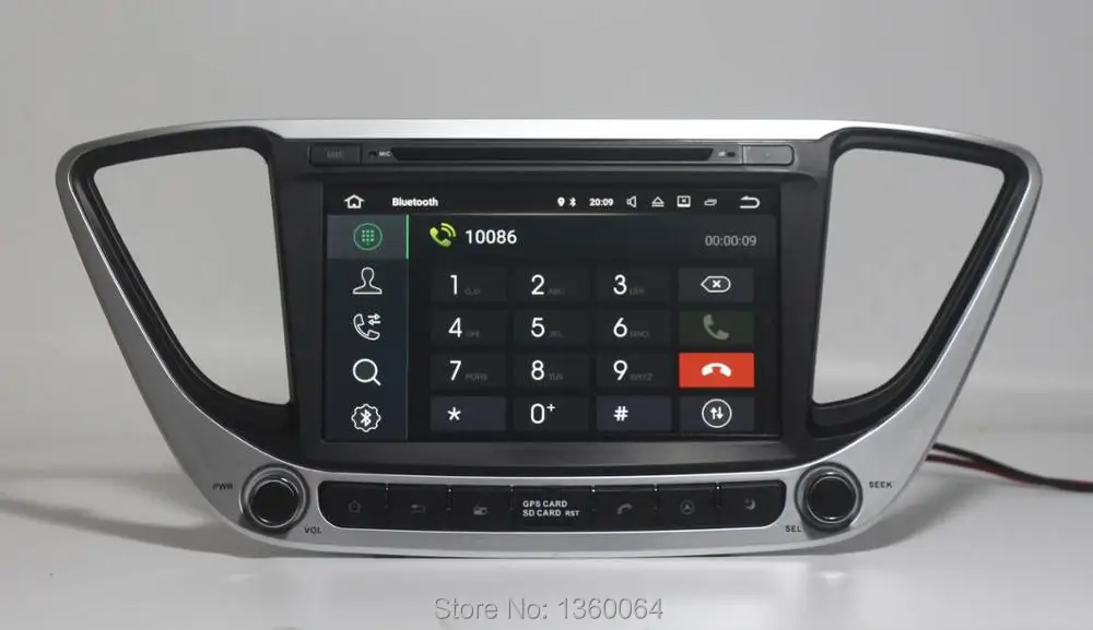 Clearance Quad Core 2G RAM 1024*600 Android 9.0 Car DVD GPS Navigation for Hyundai Verna Solaris 2017 Car Radio Stereo Bluetooth WIFI 3G 5