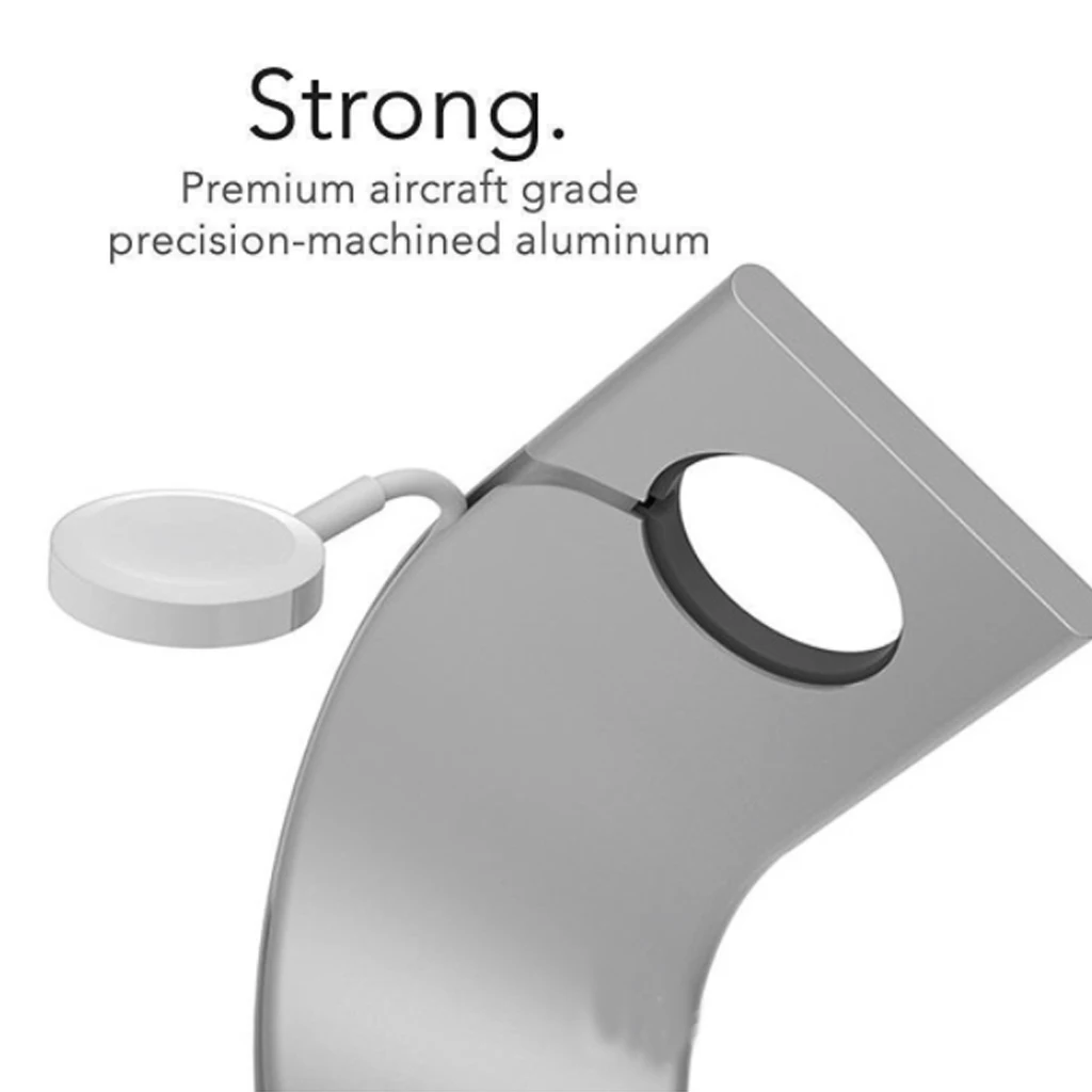  Aluminum Dock Watch Holder Charging Stand for iWatch 3 38 42 MM Not include for iWatch Charger Pad 