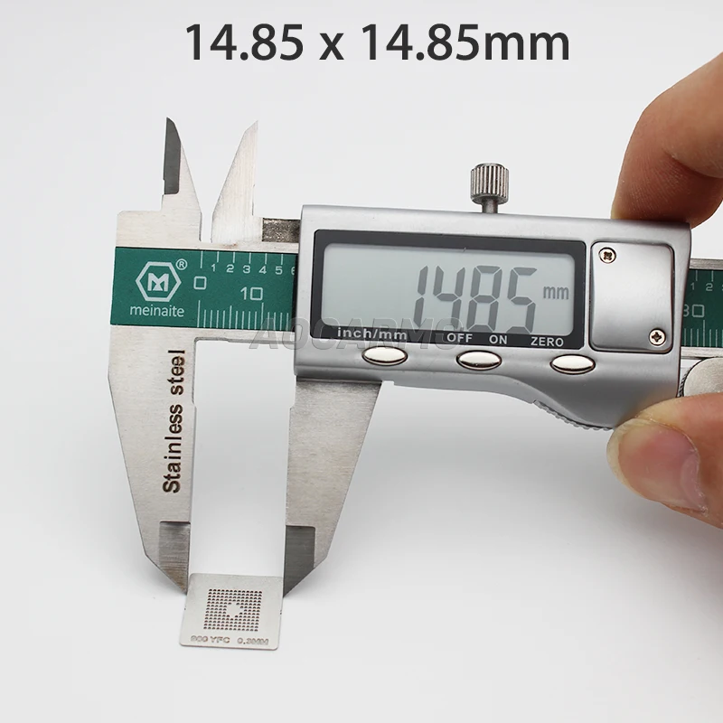 Aocarmo 100 шт./лот 0 3 мм 980YFC шаблон олова для растений SMC трафарет LM4FS1AH 5BBCIG 5BBC1G LM4FS1AH5BBCIGR