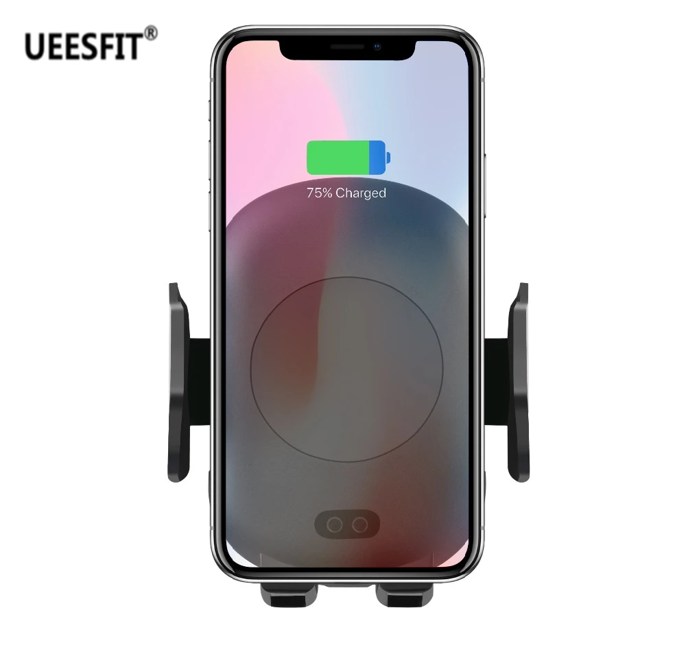 Car Mount Qi Wireless Charger For iPhone XS Max X XR 8 Fast Wireless Charging Car Phone Holder For Samsung Note 9 S9 S8