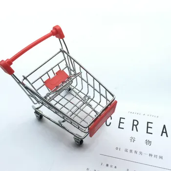 

Mini Trolley Toy Supermarket Handcart Baby Toys Carts Mode Storage Folding Shopping Cart Basket Toys for Kids Children
