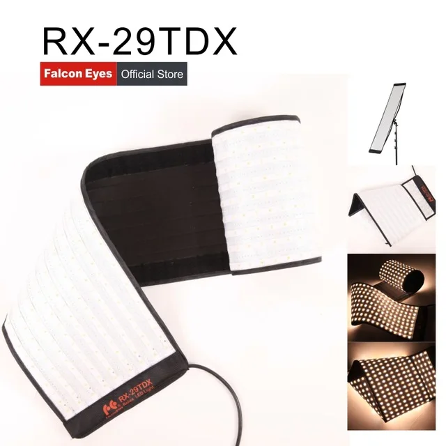 Falcon Eyes Супер тонкий светодиодный гибкий светильник RX 29TDX 3000 K 5600 двухцветный 100 Вт
