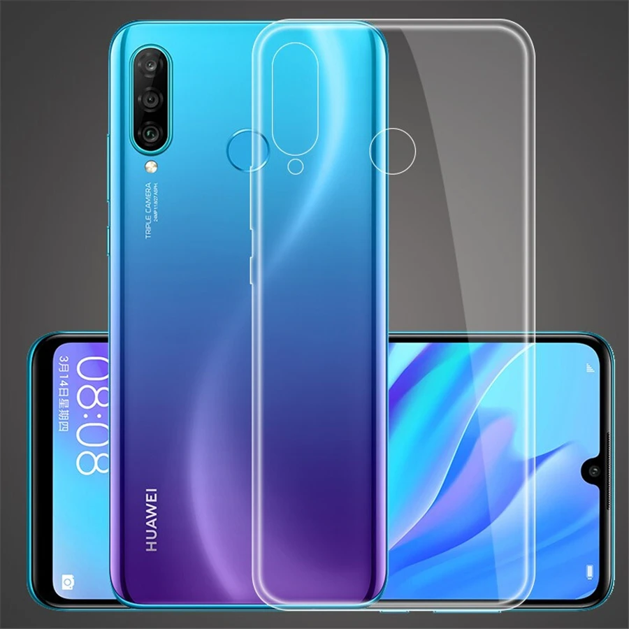 Transparent TPU Case For Huawei P20 P30 Mate 20 10 Lite P Samrt Plus Y6 Y7 Y9 2019 Nova 4 Honor 10i 20i 8X |