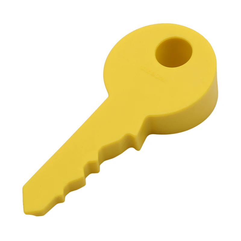 Горячие силиконовые резиновые ограничители открывания двери, милый ключ Стиль домашний декор Клин для защиты пальцев детей безопасное вспомогательное устройство для ограничитель - Цвет: Цвет: желтый