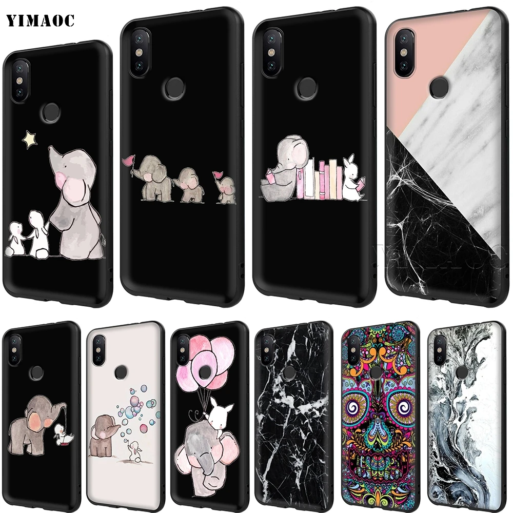 

YIMAOC Lovely Elephant Rabbit Balloon Soft TPU Case for Xiaomi Redmi Note MAX 3 6 6A 7 6 8 9 se a1 a2 Pro Lite pocophone f1