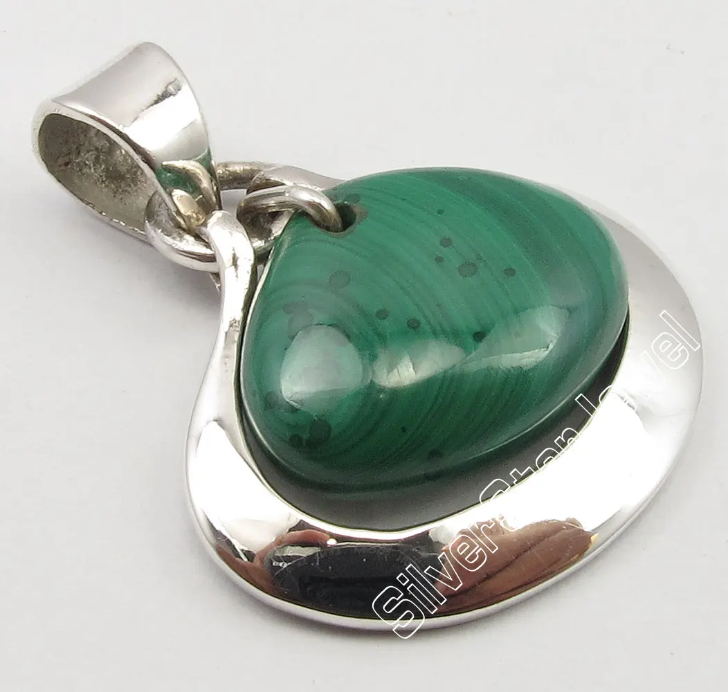 

Muiltiple Choices Chanti International . Pure Silver CABOCHON BLACK ONYX HEART Gem ANTIQUE LOOK Pendant 2.7 CM