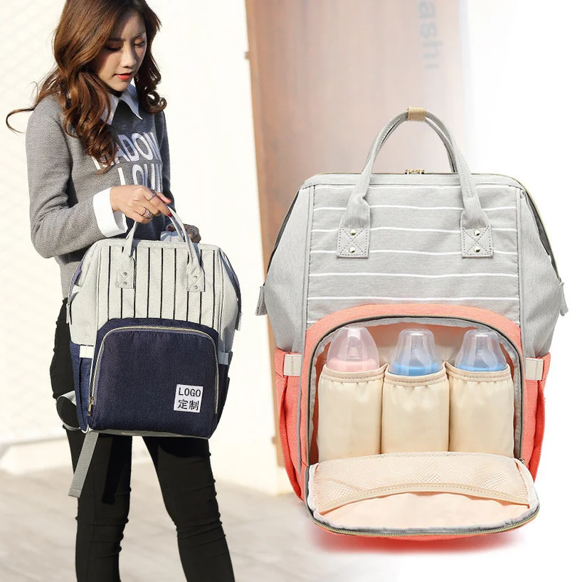 

42cm New Fashion Mummy Maternity Nappy Bag Large Capacity Baby Bag Travel Backpack Nursing Bag for Baby Care Nappy Hand Bag