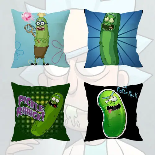 16 Inch Cartoon Rick And Morty Pillow Case Pickle 16 Inch Cartoon Rick And Morty Pillow Case Pickle Cover Dakimakura Cushion Home Decor Cosplay Costume