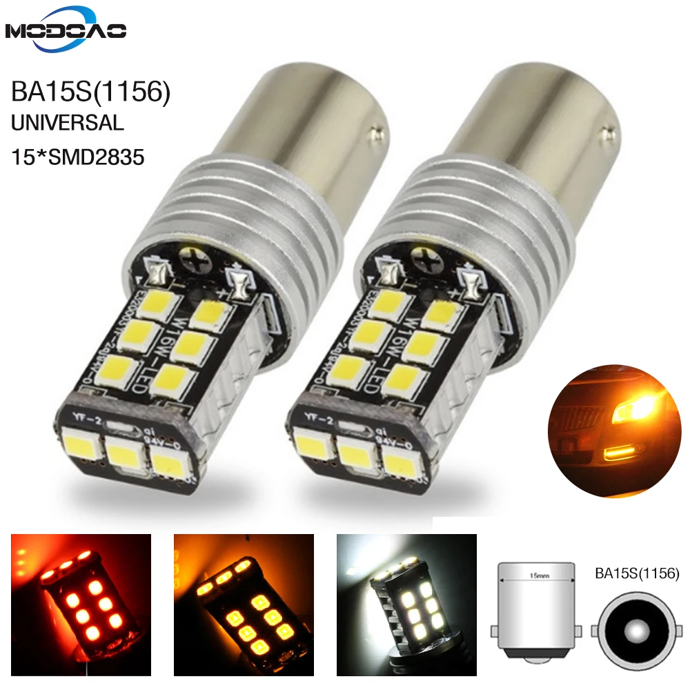 

2pcs LED BA15S/1156 Car Tail Bulb Brake Lights 12V Auto Reverse Lamp Daytime Running Signal Light