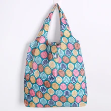 Оксфордская Складная хозяйственная сумка с цветочным принтом, складная многоразовая сумка-тоут, перерабатываемая сумка для хранения, складная сумка для покупок