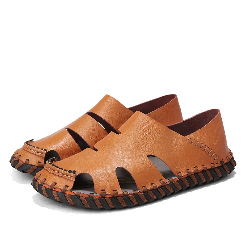 US Size Fishermen Close Toe Breathable Sandals Light Weight White Man Summer Slides Beach Shoes Casual