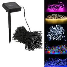 YUNLIGHTS 22 м 200 светодиодный солнечного света строки Водонепроницаемый Фея Света Строка для свадьбы День рождения украшения с Панели солнечные