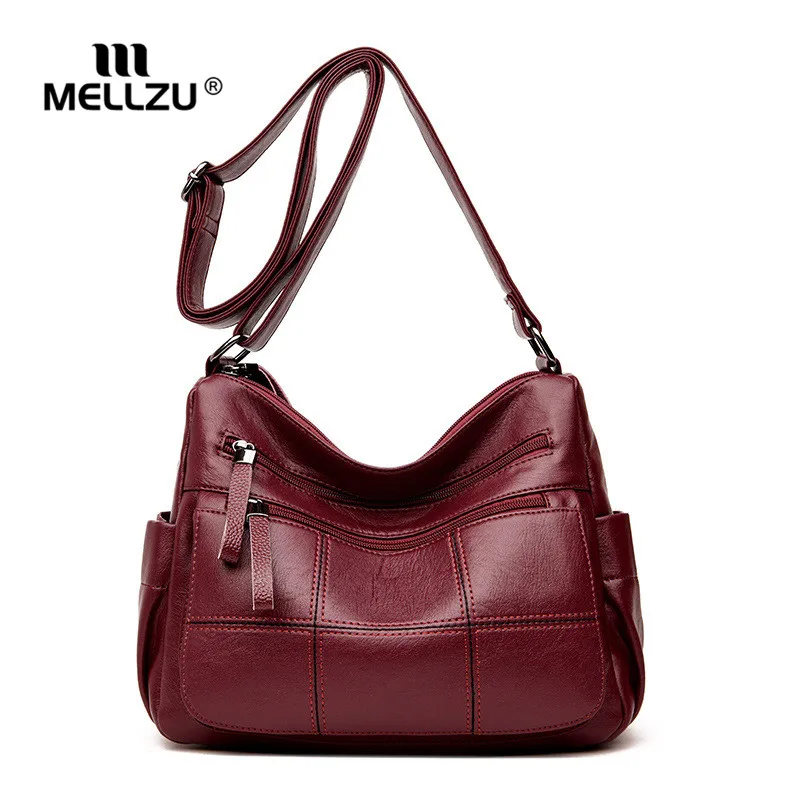 

Mellzu Luxury Handbags Women Bags Designer Elegant Office Ladies PU Leather Shoulder Bag Vintage Female Bolsa Feminina