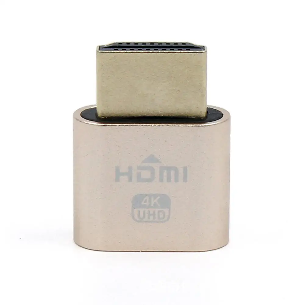 

VGA Virtual Display Adapter 4K 3840x2160 60Hz Virtual HDMI DDC EDID Dummy Plug Headless Ghost Display Emulator Lock plate