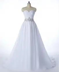 Robe De Mariage Винтаж кружева атласная-line свадебное платье с shourlder Кристалл Бисероплетение саше, свадебные платья свадебное платье