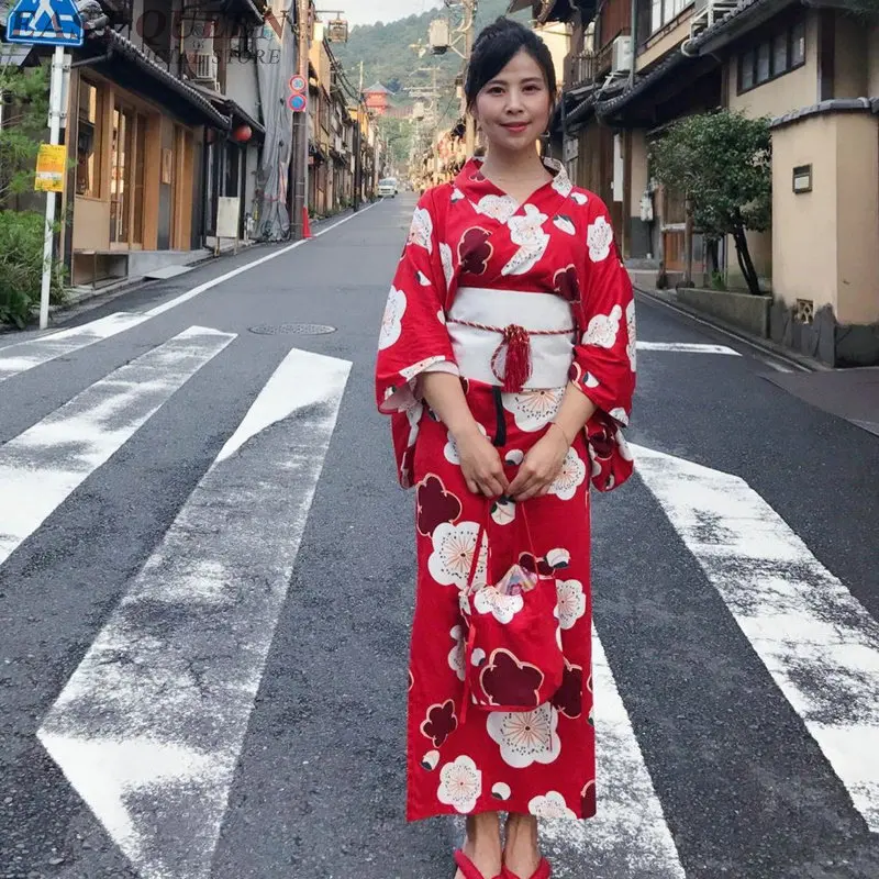 Renderen pakket Reiziger Japanse traditionele kimono haori robe geisha kimono japan jurk obi  bloemenprint traditionele japanse kimono AA3845 Y|Kleding uit Azie&  Pacifische eilanden| - AliExpress