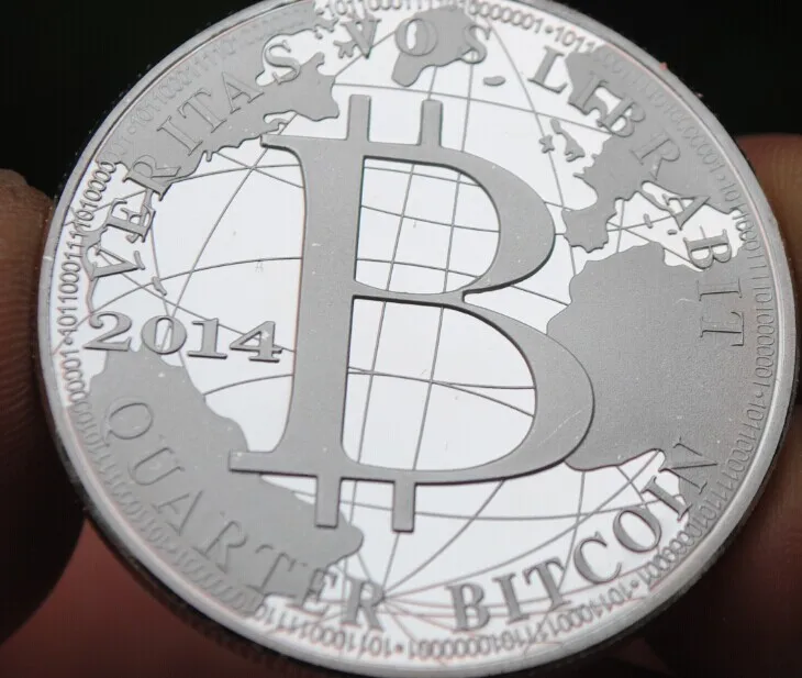 24 K Посеребренная коллекция монет Virtual Bit с акриловой защитной коробкой американские памятные монеты Okcoin