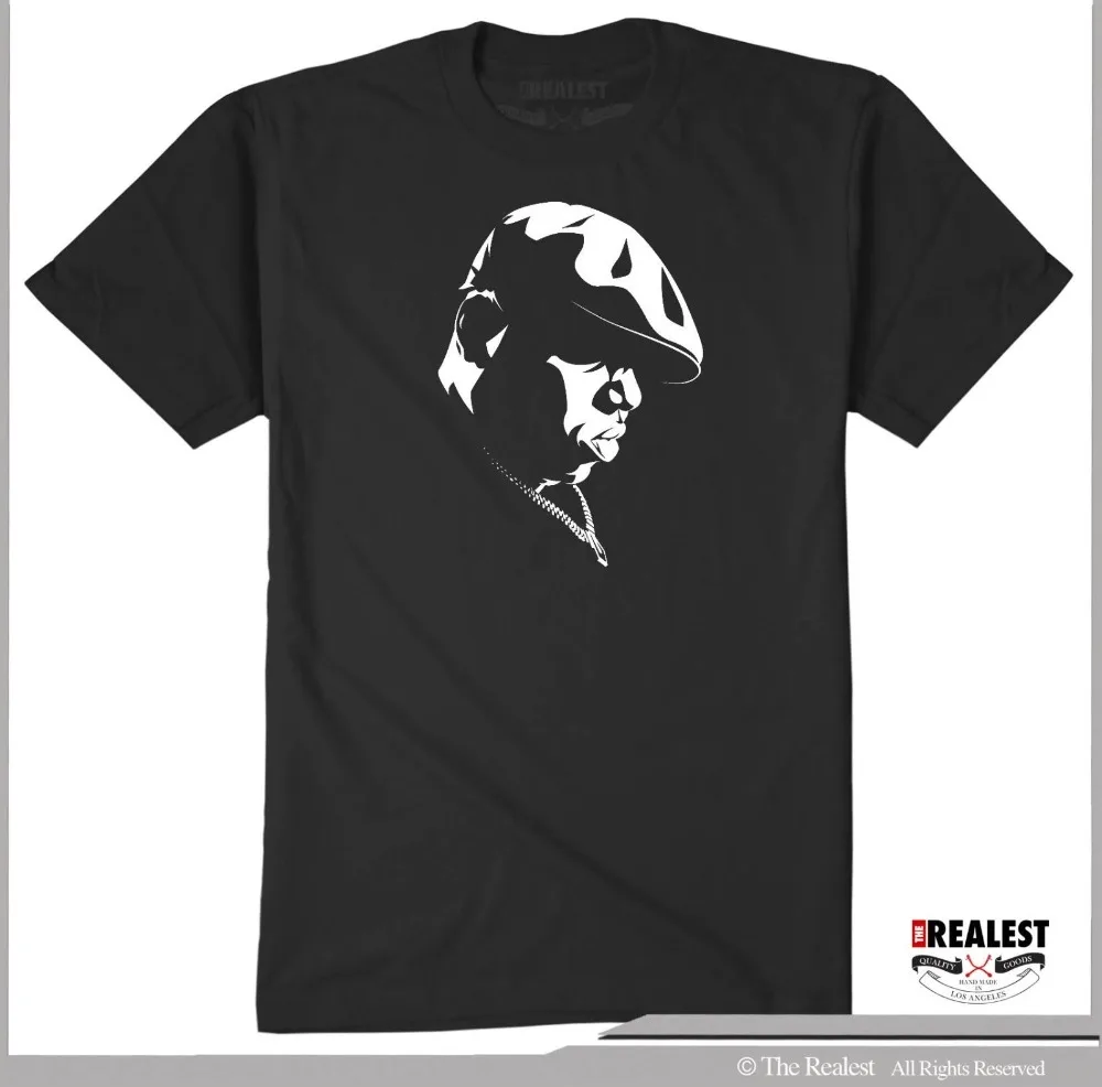 Мужская футболка Biggie Smalls Классическая в стиле хип-хоп с изображением диджея