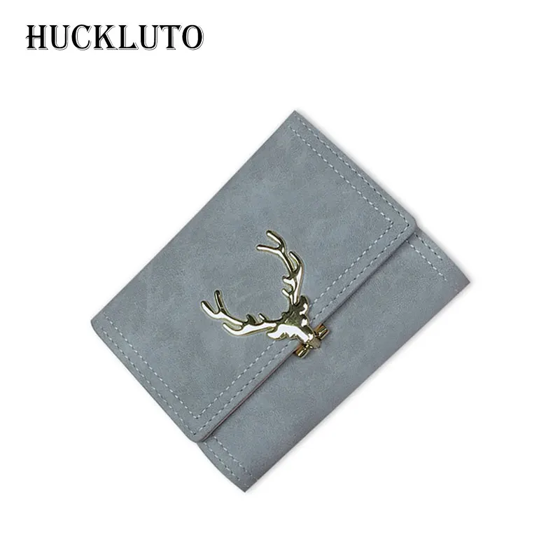 

HuckLuto Brand 2019 New Limited Time Discount Korean Fashion Harajuku Style Mini Slim Short Student Purse Leather Women's Wallet
