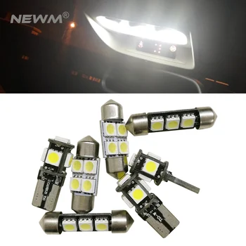 

10pcs Auto Led Bulb High Bright Reading Lamp Car Interior Light Accessories For Peugeot 206 307 308 3008 408 508 CITROEN C5