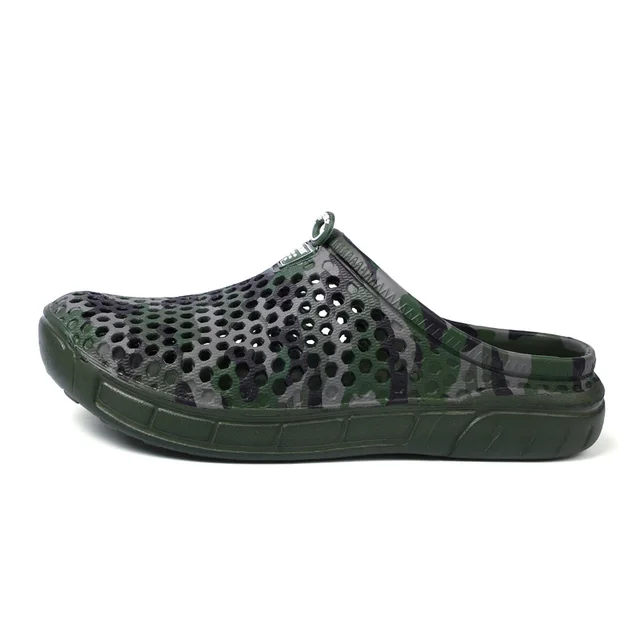 Summer Croc Clogs Slip On Garden Camouflage Green Beach Sandals Flip ...