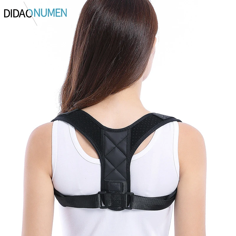 

Adjustable Back Posture Corrector Clavicle Spine Back Shoulder Lumbar Brace Support Belt Posture Correction Prevents Slouching