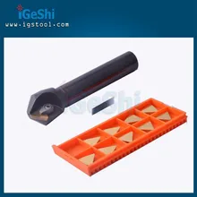 New 20mm 45 degree indexable chamfer End mill cutter with 10pcs Carbide inserts